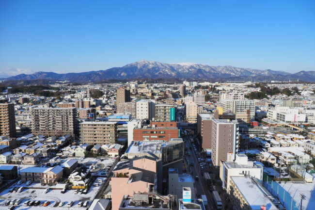 大山雪化粧の写真