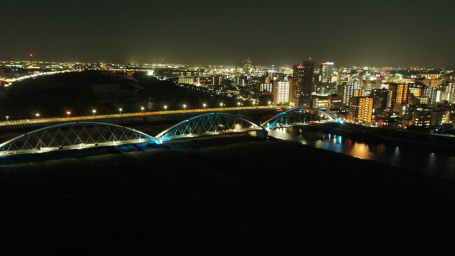 市街地の夜景