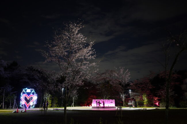 飯山桜の広場