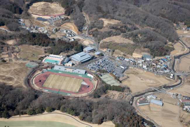 あつぎこどもの森・荻野運動公園周辺の航空写真