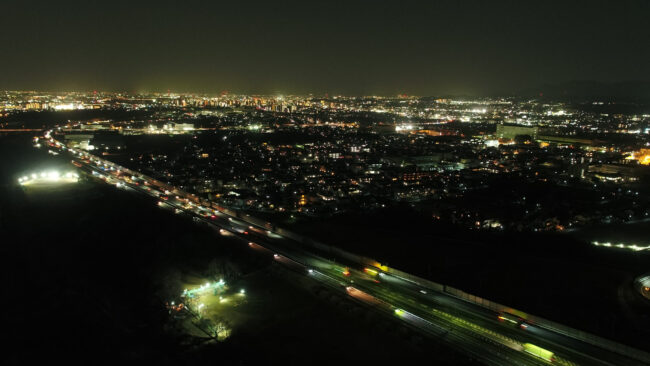 市街地の夜景