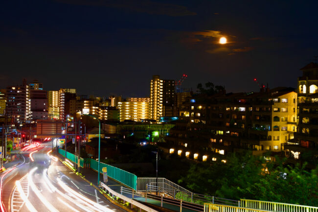 厚木市街地の夜景