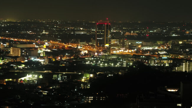 市街地の夜景