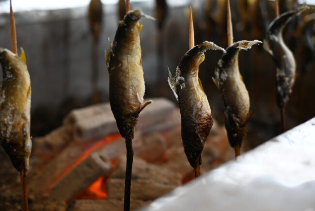 鮎塩焼きの写真