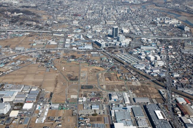 酒井付近の航空写真