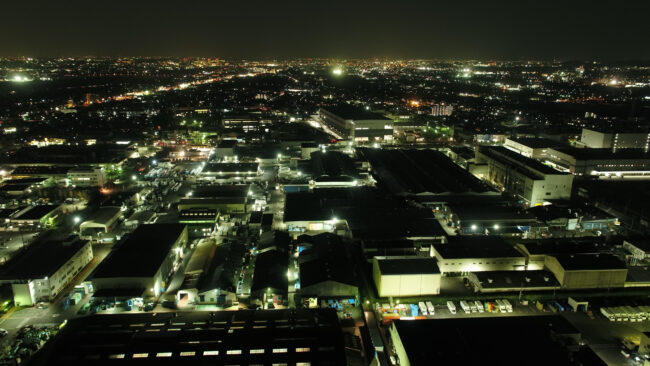 市街地の夜景