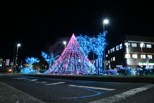 ライトアップ愛甲石田駅