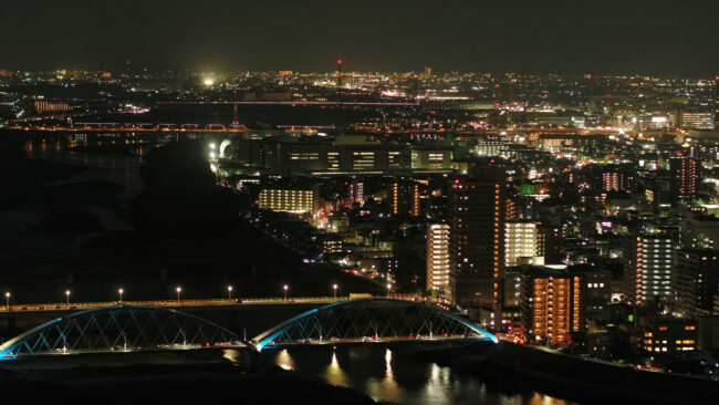 市街地の夜景