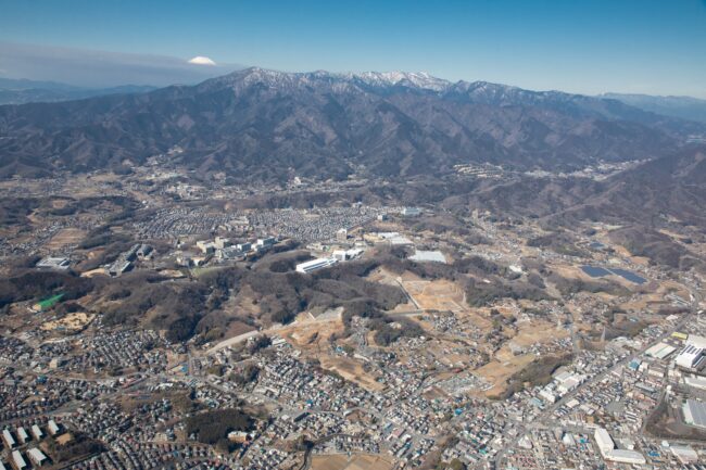 森の里周辺の航空写真