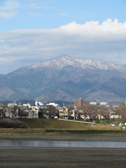 相模川から見るまちなみの写真