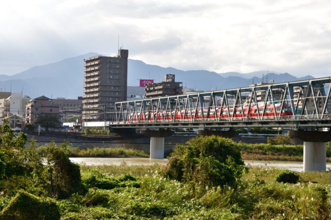 小田急線相模川鉄橋の写真