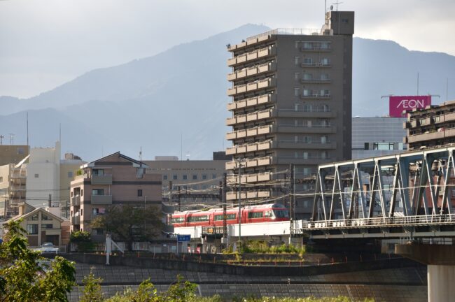 小田急線相模川鉄橋の写真