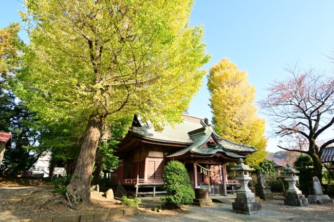 荻野神社の紅葉の写真
