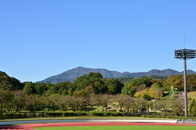 厚木市荻野運動公園の競技場の写真