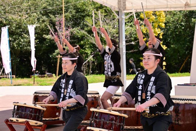 あつぎ飯山桜まつり・飯山白龍太鼓の写真