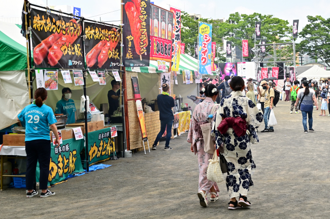 あつぎ鮎まつり市民出店村の写真