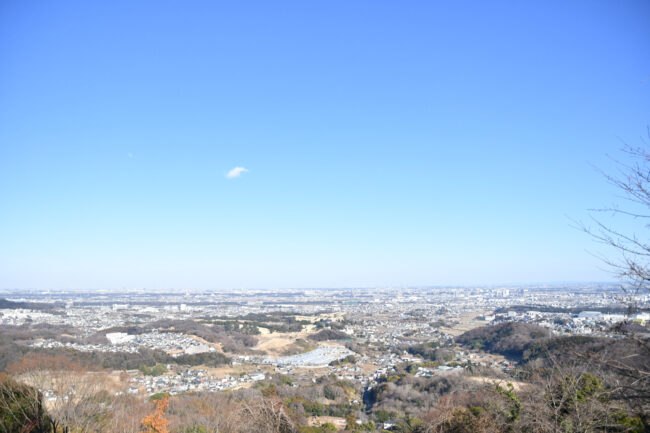 飯山白山からのまちなみの写真
