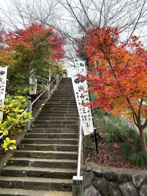 飯山観音長谷寺の紅葉