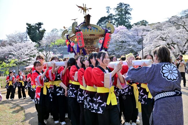 あつぎ飯山桜まつりのさくら輿の写真