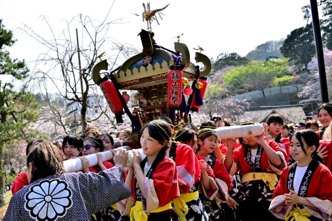あつぎ飯山桜まつりのさくら輿の写真
