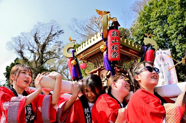 あつぎ飯山桜まつりのさくら輿の写真